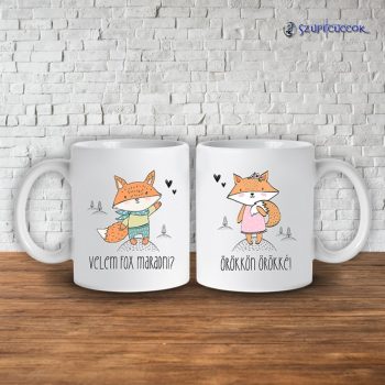 Velem Fox maradni? páros bögre (2db)