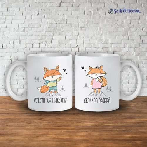 Velem Fox maradni? páros bögre (2db)