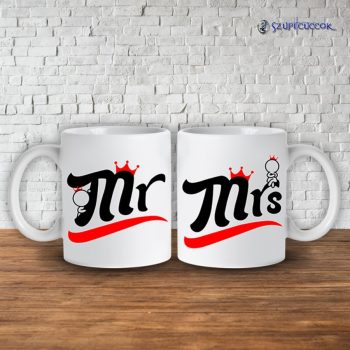 Mr és Mrs páros bögre (2db)