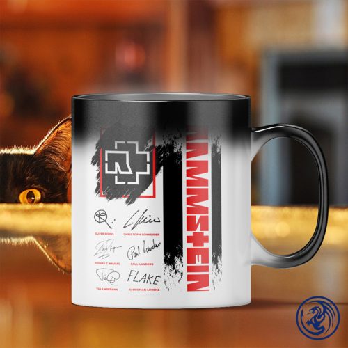 Rammstein - autogram bögre (Hőre változó)