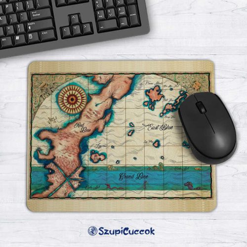 One Piece Grand Line hajlékony egérpad