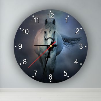 Ló  kör alakú falióra