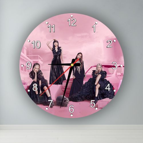 BlackPink Csajok  kör alakú falióra