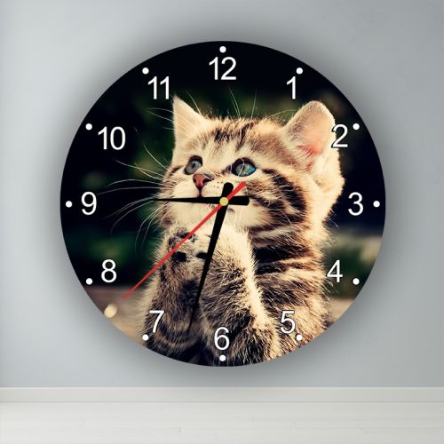 Cuki Cica  kör alakú falióra