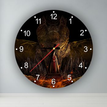 Sárkányok Háza  kör alakú falióra