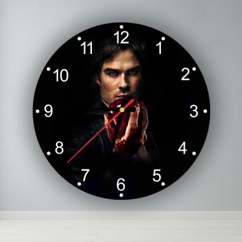 Vámpírnaplók - Damon Salvatore  kör alakú falióra