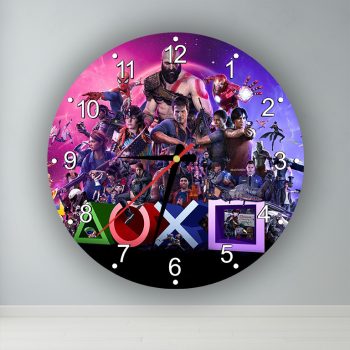 Playstation Exkluzív  kör alakú falióra