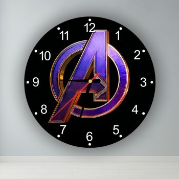 Avengers logó  kör alakú falióra