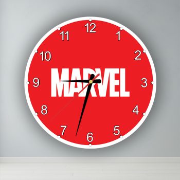 Marvel logó  kör alakú falióra