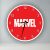Marvel logó  kör alakú falióra