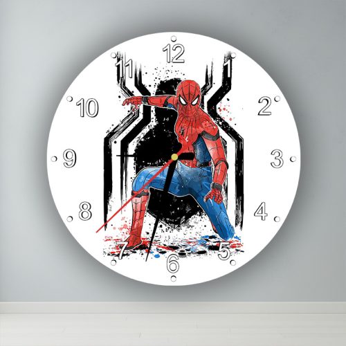 Pókember  kör alakú falióra