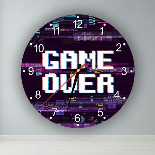 Game over pixel  kör alakú falióra