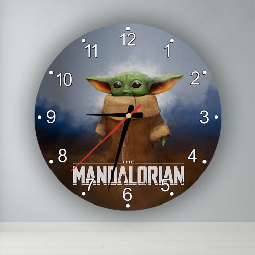 The Mandalorian Bébi Yoda Grogu  kör alakú falióra