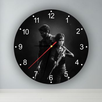 The Last of Us Joel és Ellie  kör alakú falióra