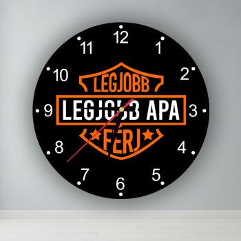 Legjobb Apa és Férj  kör alakú falióra