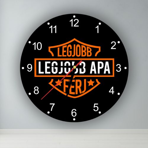 Legjobb Apa és Férj  kör alakú falióra