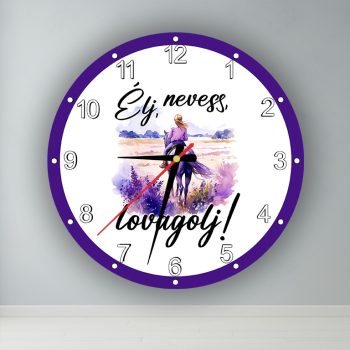 Lovas szív...  kör alakú falióra