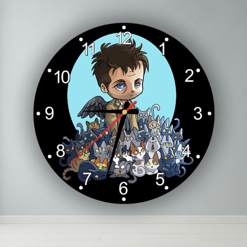 Supernatural - Chibi Castiel  kör alakú falióra