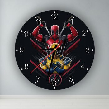 Deadpool and Wolverine  kör alakú falióra