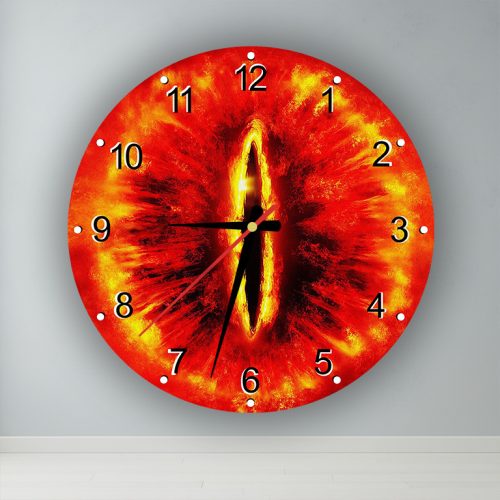 A Gyűrűk ura - Sauron szeme -  kör alakú falióra