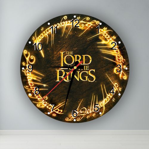 A Gyűrűk ura - Az Egy Gyűrű -  kör alakú falióra