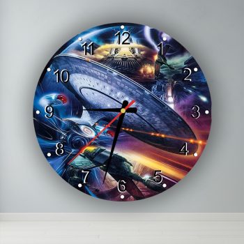 Star Trek - Enterprise -  kör alakú falióra