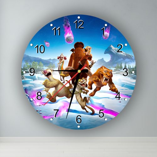 Jégkorszak -  kör alakú falióra