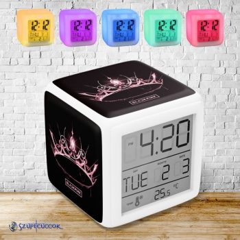   Blackpink - The Album Crown színváltós világító ébresztő óra