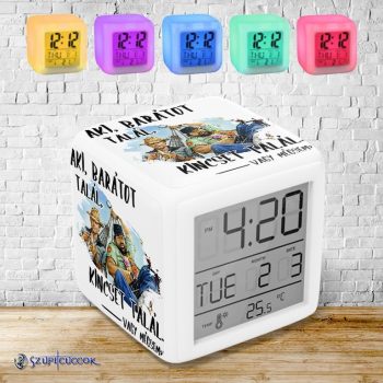   Bud Spencer és Terence Hill - Kincs ami nincs színváltós világító ébresztő óra