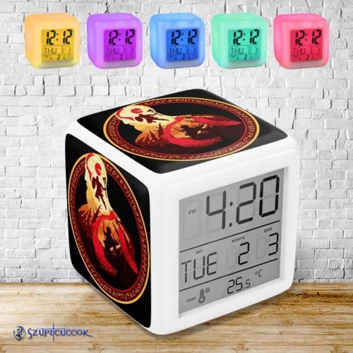 God of War - Dad and Son színváltós világító ébresztő óra