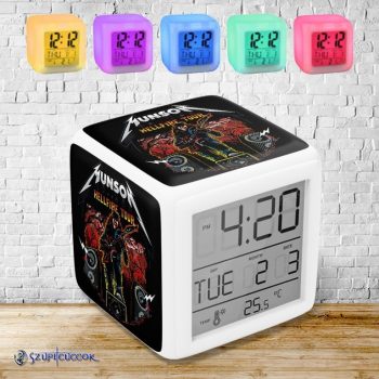   Stranger Things - Munson Hellfire tour színváltós világító ébresztő óra