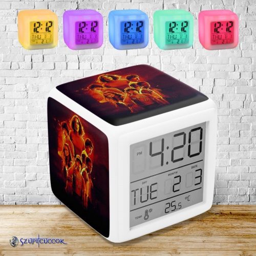 Stranger Things - Karakterek színváltós világító ébresztő óra