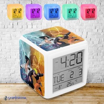 Naruto - Duel színváltós világító ébresztő óra