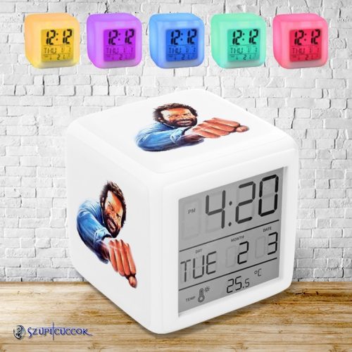 Bud Spencer - Pofon színváltós világító ébresztő óra